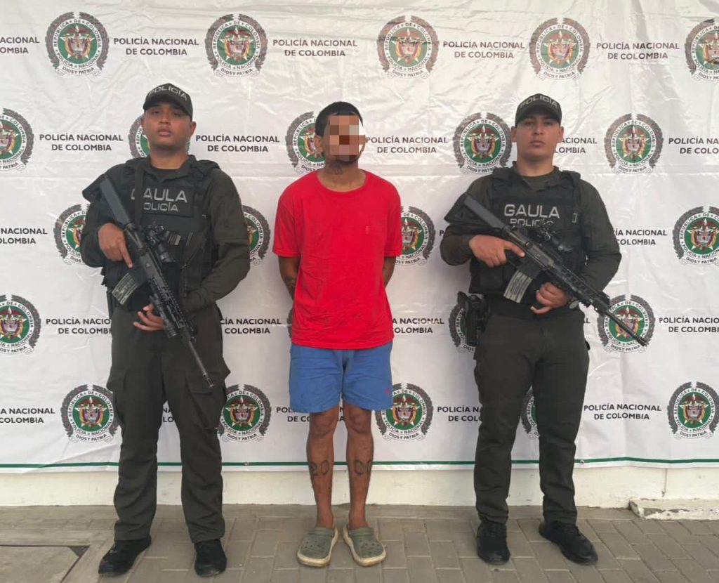 Capturado alias “DIOMEDES” presunto extorsionista de comerciantes en la ciudad de Santa Marta